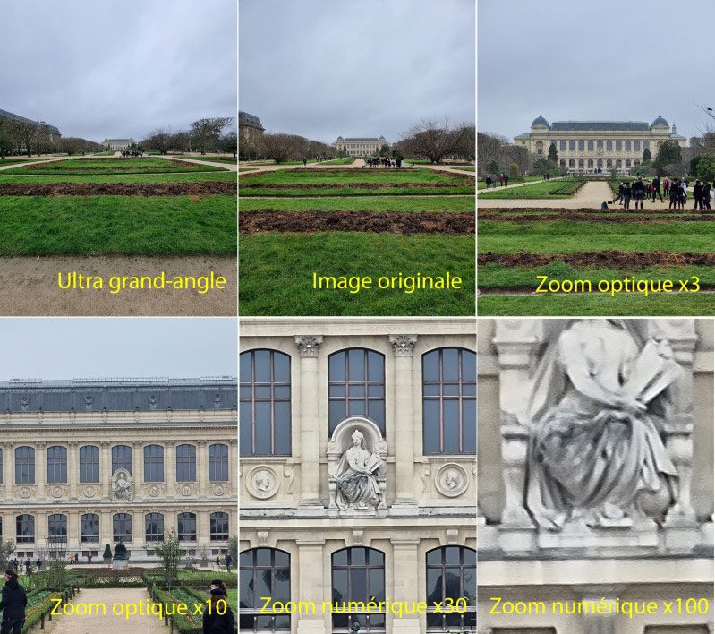 Quelques exemples des capacités de zoom