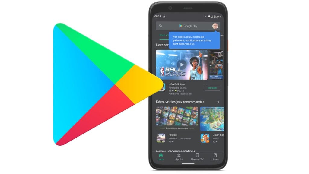Android : Google déploie une nouvelle interface pour le Play Store