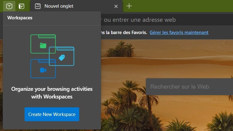 microsoft edge workspaces