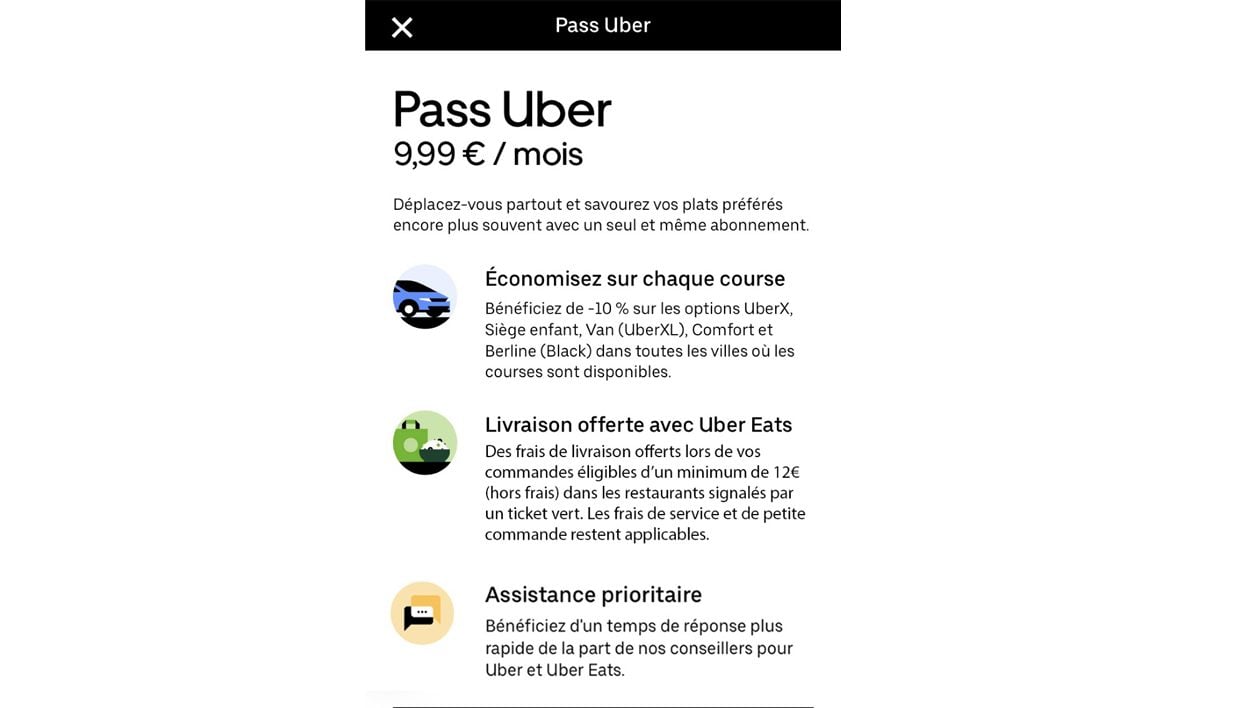 Le Pass Uber.