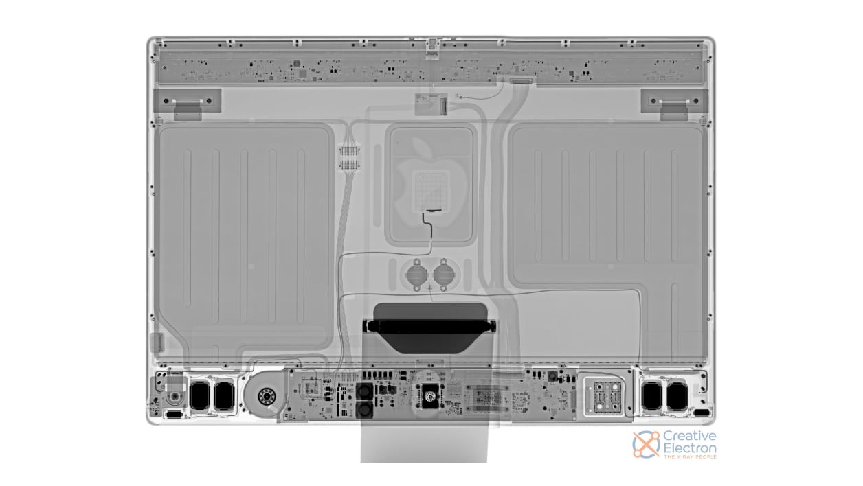 L'intérieur de l'iMac M1...