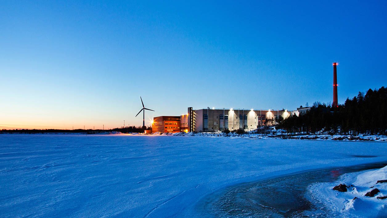 En Finlande, Google peut compter sur de l'énergie éolienne. 