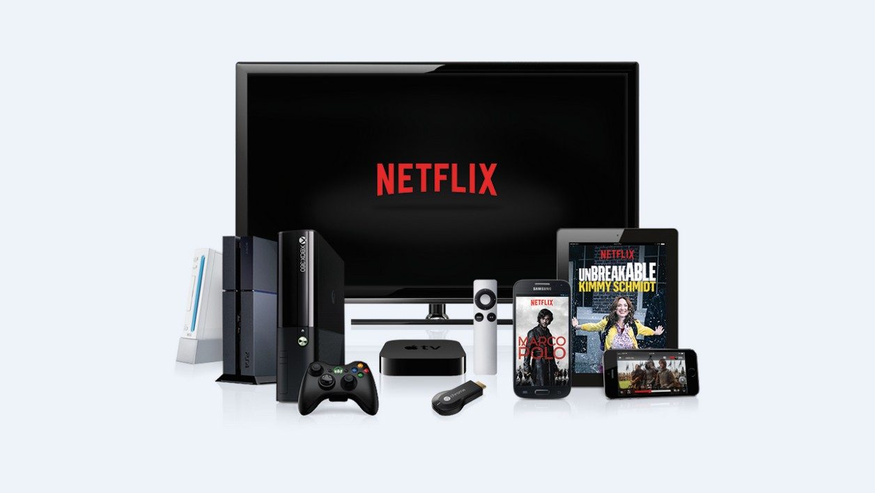 Netflix sur un écran de télévision.