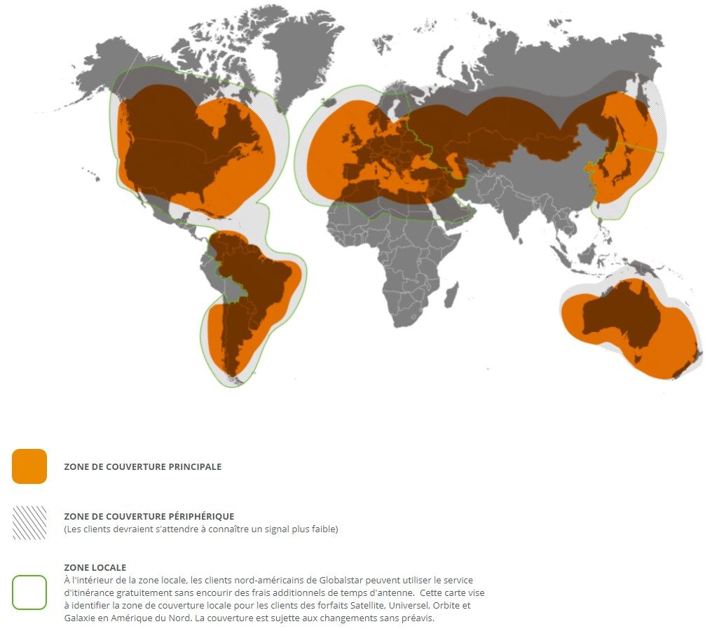 La carte voix et données de Globalstar.