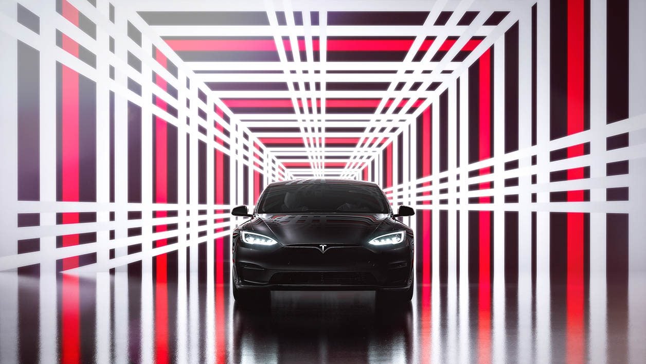 La voiture électrique Tesla Model S.