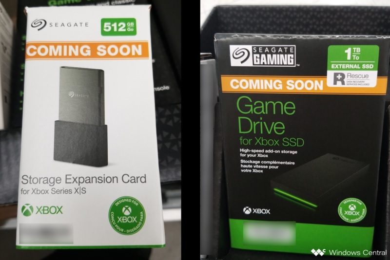 Les cartes d'extension Seagate pour Xbox Series X