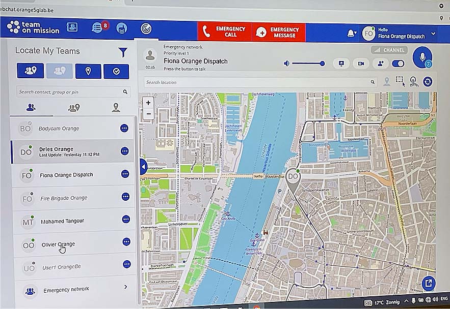 Une plate-forme d'appels de secours passant par la 5G.