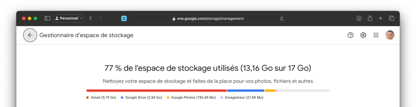 Google One Storage Manager