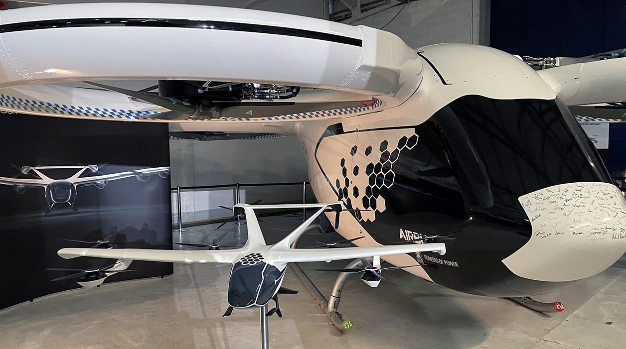 La maquette du CityAirbus NextGen. 