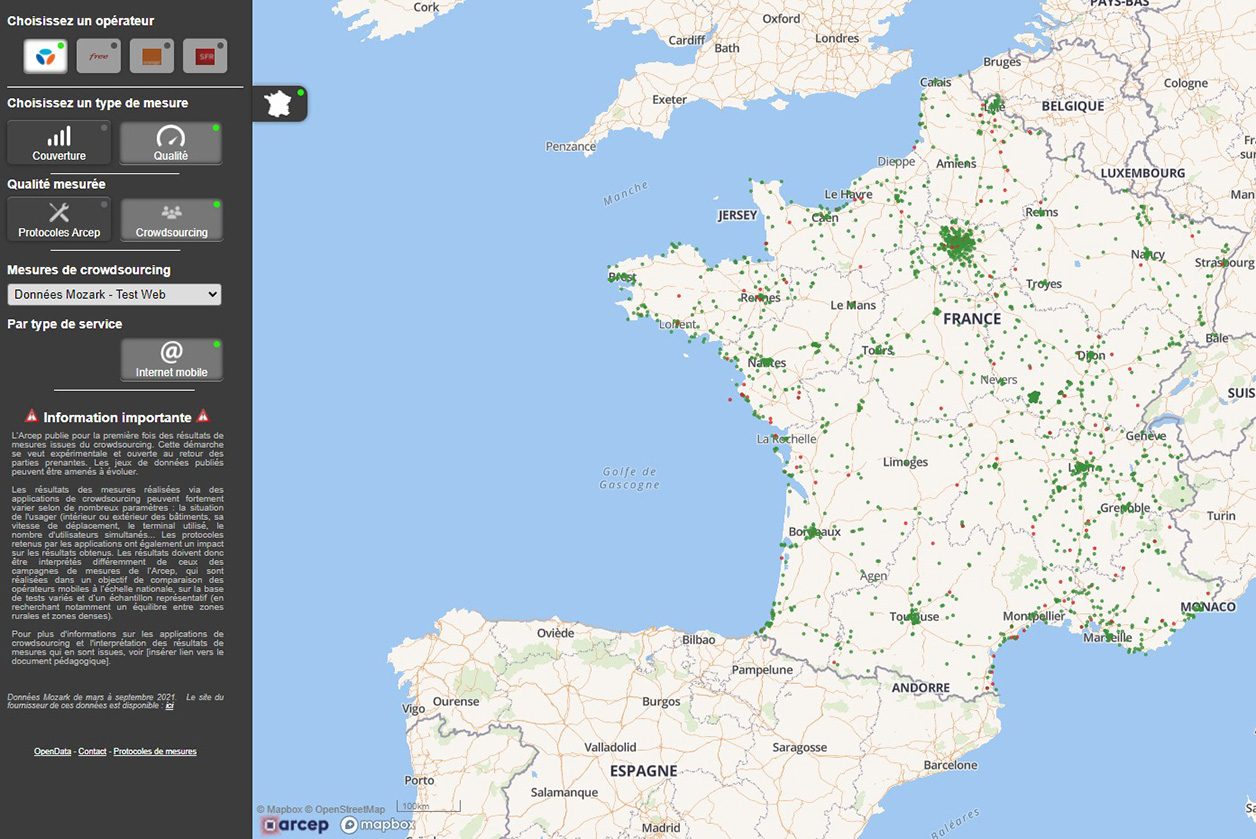 La plate-forme Mon réseau mobile.