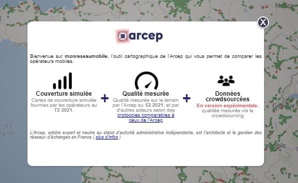 Le site de l'Arcep.