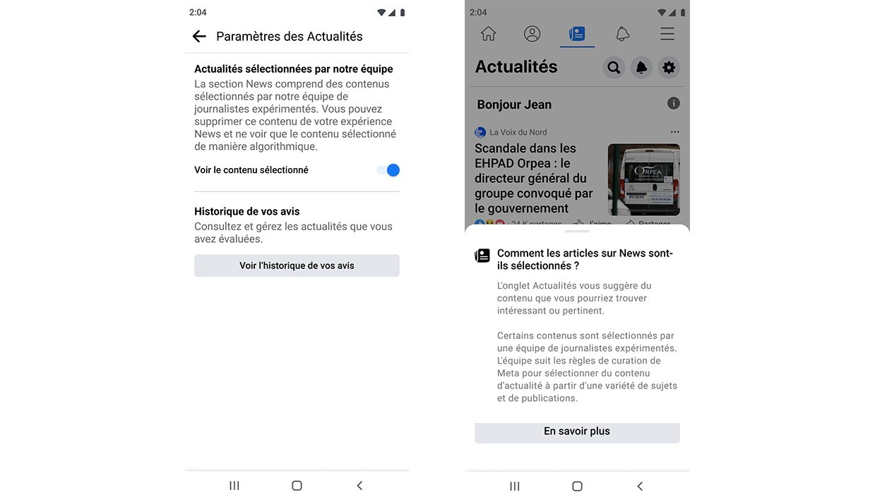 Il s'agit d'une curation de contenus. 