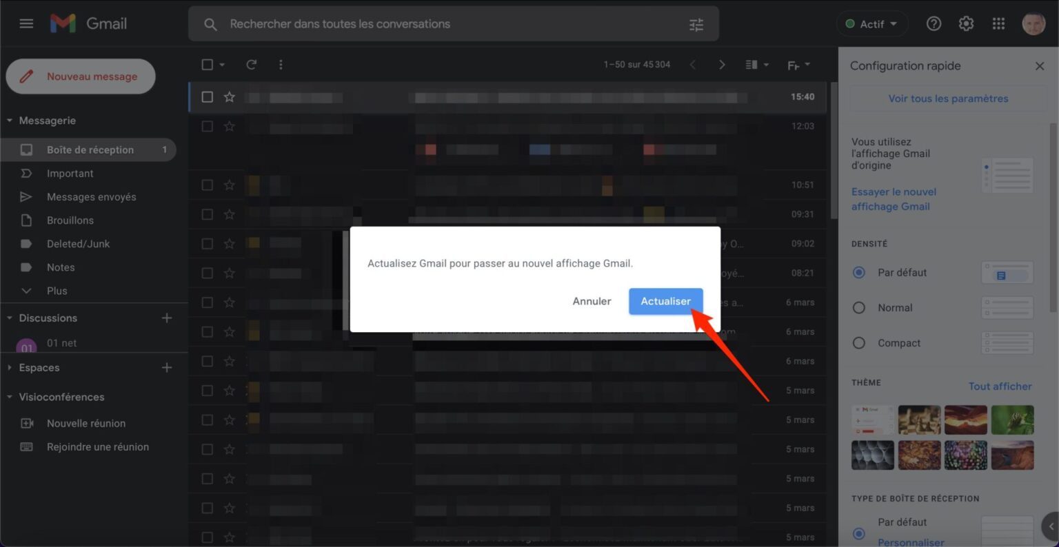 Comment activer et utiliser la nouvelle interface de Gmail