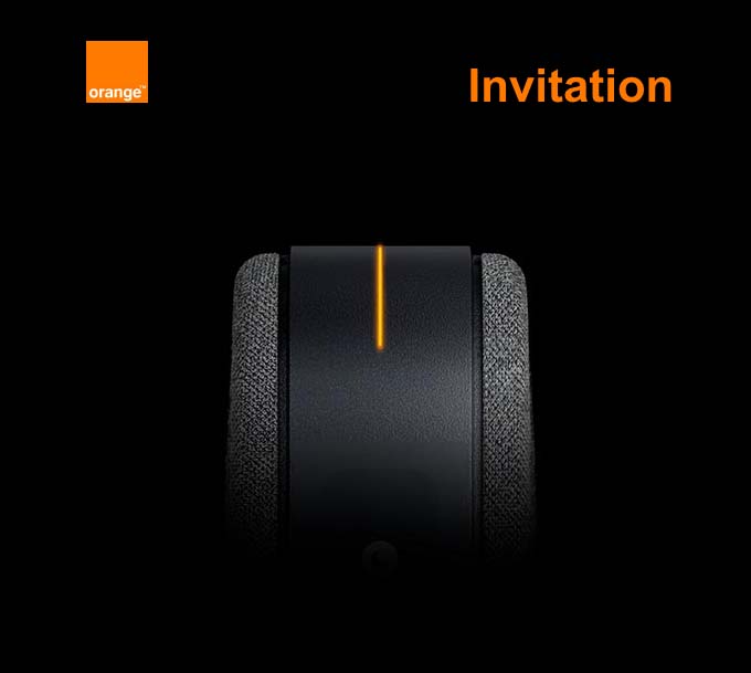 L'invitation presse d'Orange.