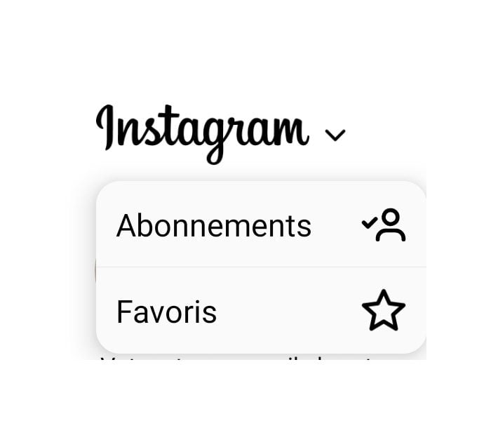 Les deux modes de visualisation Abonnements et Favoris.