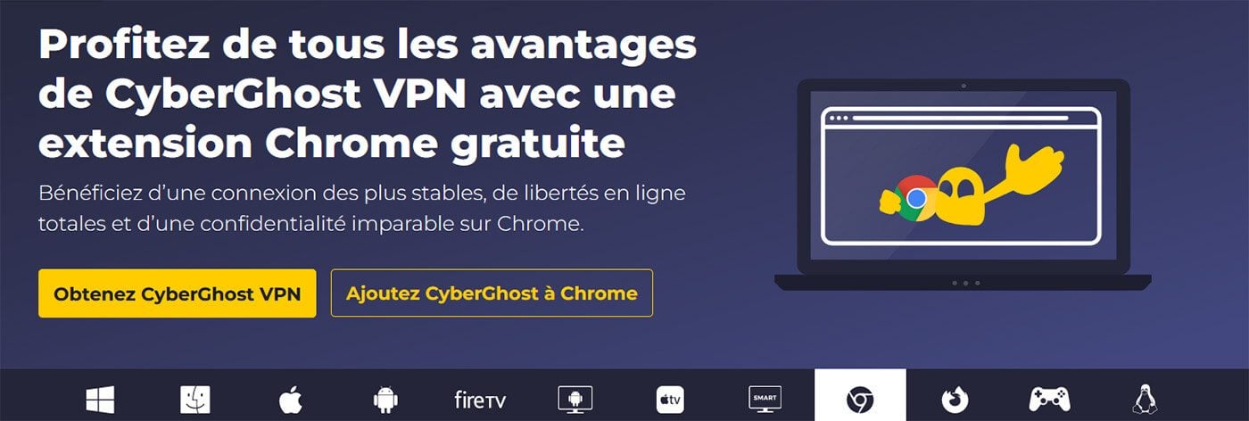 Cyberghost VPN Extension Chrome