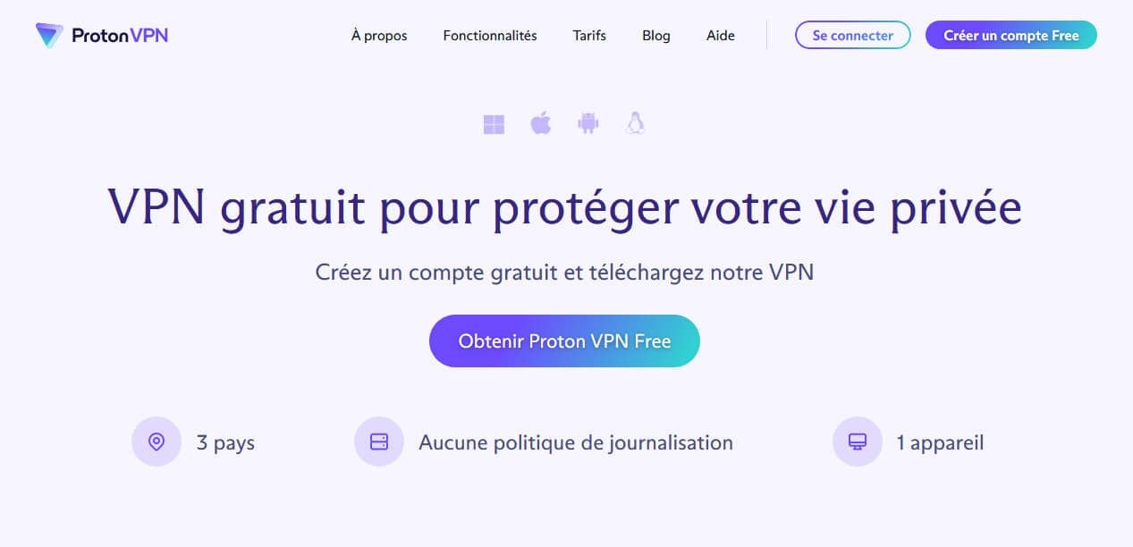 ProtonVPN gratuit