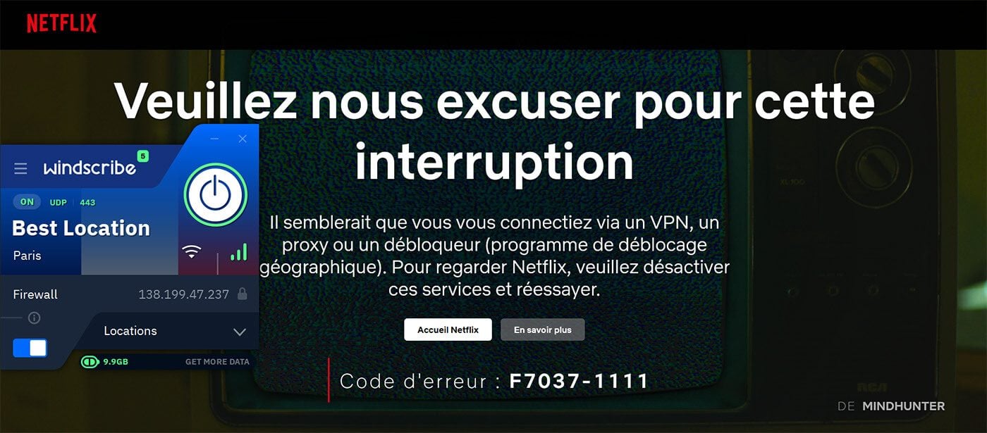 Kostenloser VPN Windscribe Netflix