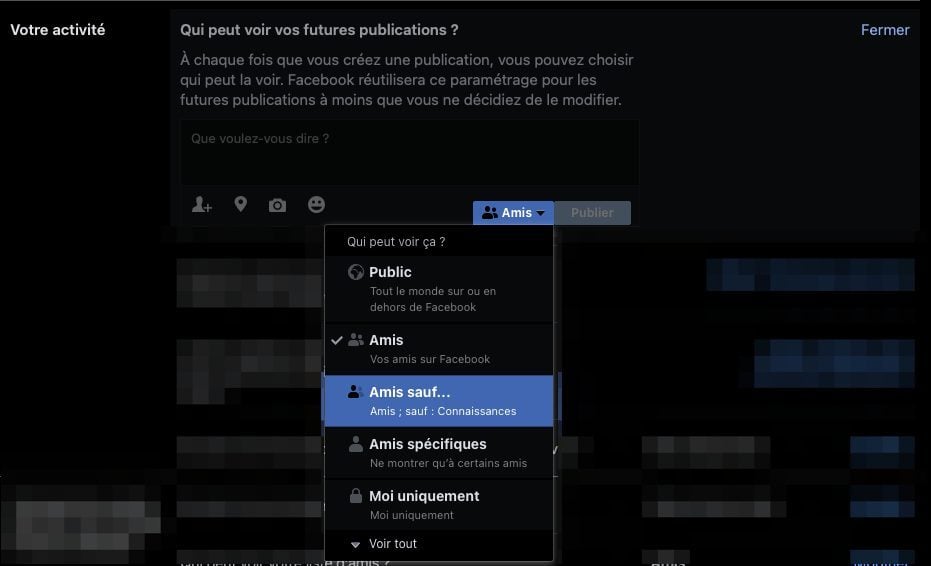 Facebook confidentialité