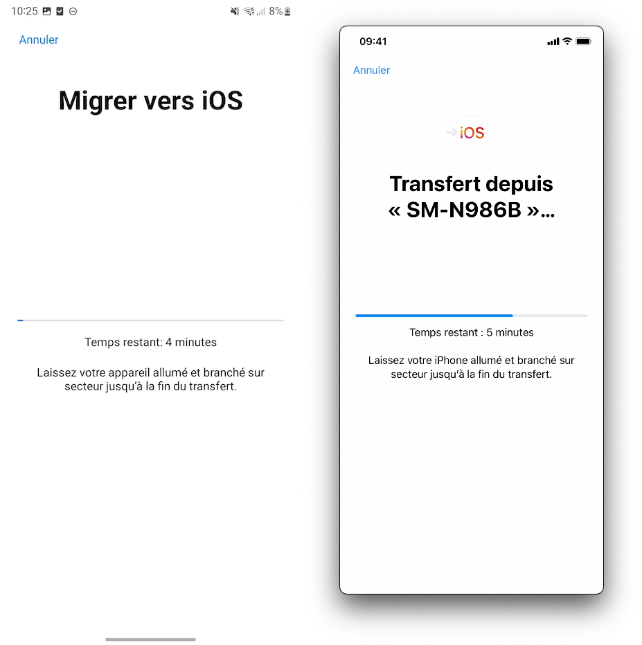 WhatsApp Migrer vers iOS