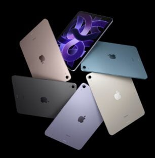 L'iPad Air, de cinquième génération, et ses multiples finitions.