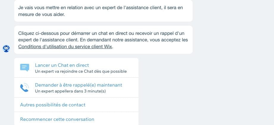 Assistance-client-Wix