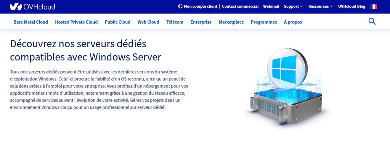 Hébergement web Windows OVH