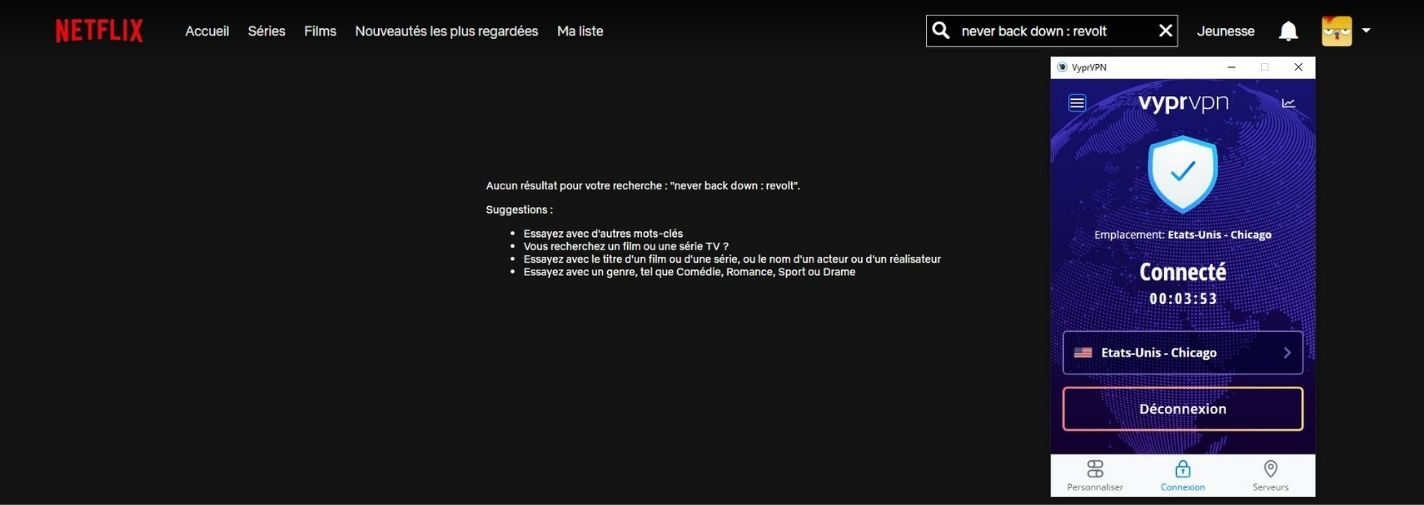Netflix US avec VyprVPN