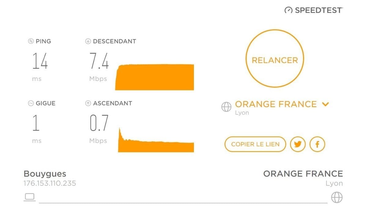 Test de connexion sans VyprVPN