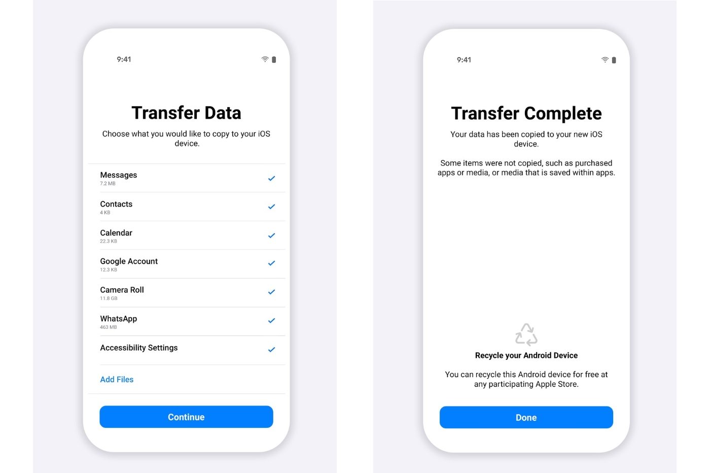 L'application Migrer vers iOS permet désormais le transfert des données WhatsApp