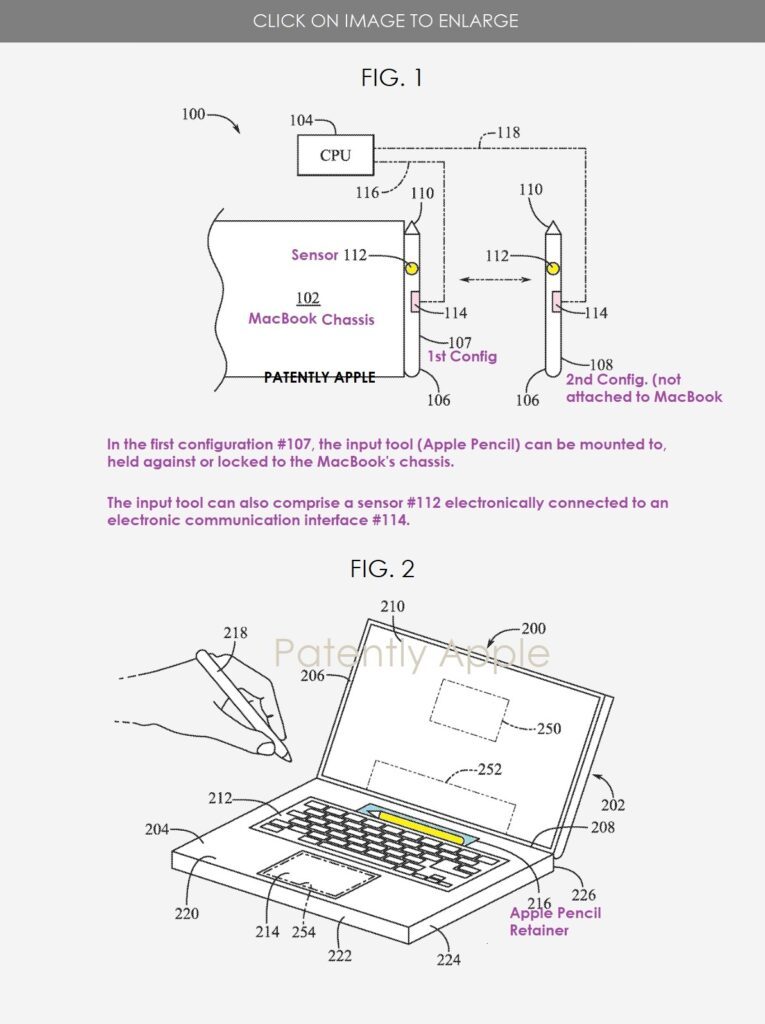 apple brevet macbook pencil