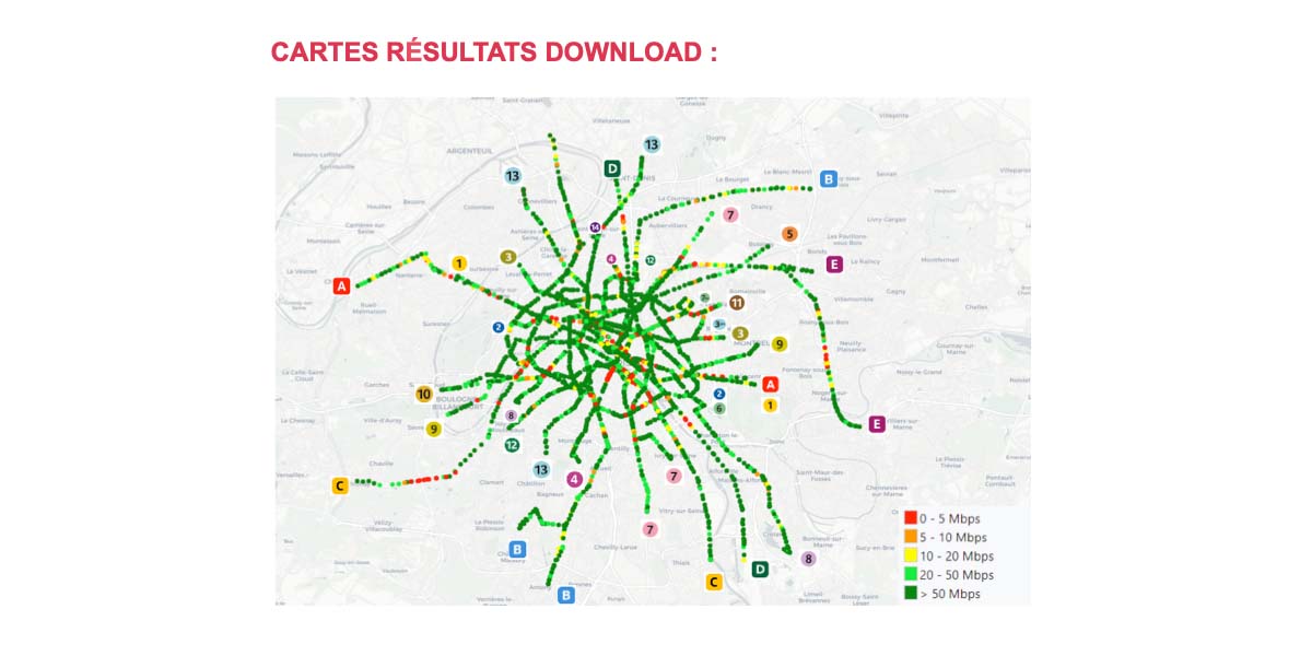 Carte des résultats d'Orange en download.