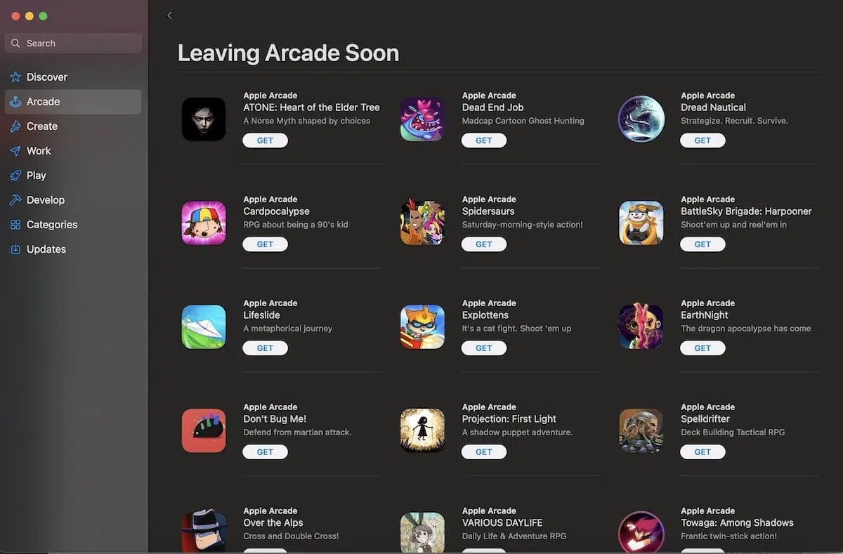 Apple Arcade Leaving Soon