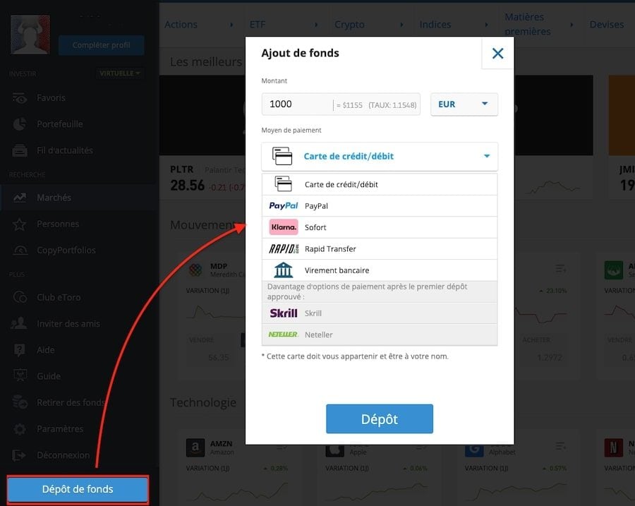 Depot-fonds-eToro