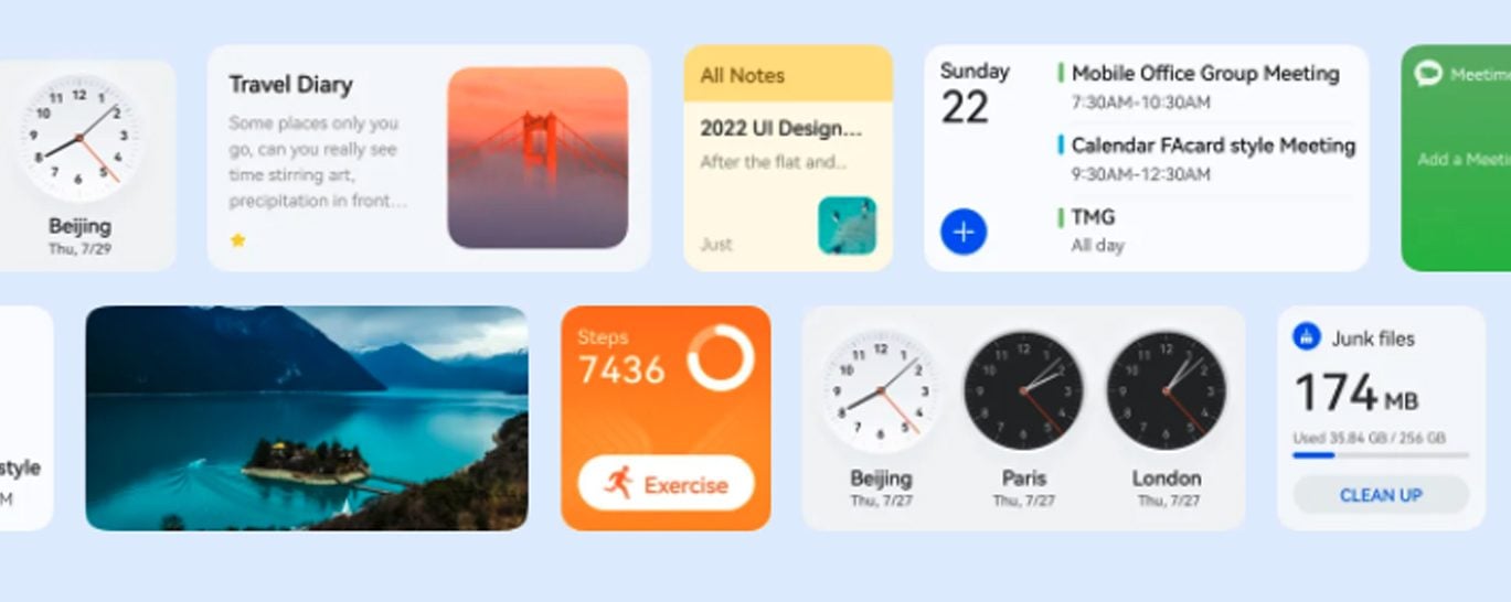 Huawei widgets harmonyos