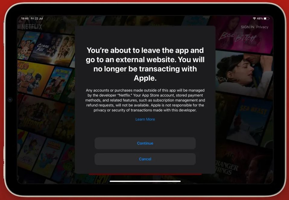 Netflix abonnement iOS