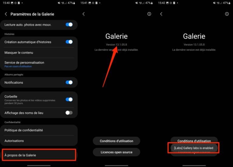 Samsung Galaxy : comment activer les fonctions cachées de la Galerie