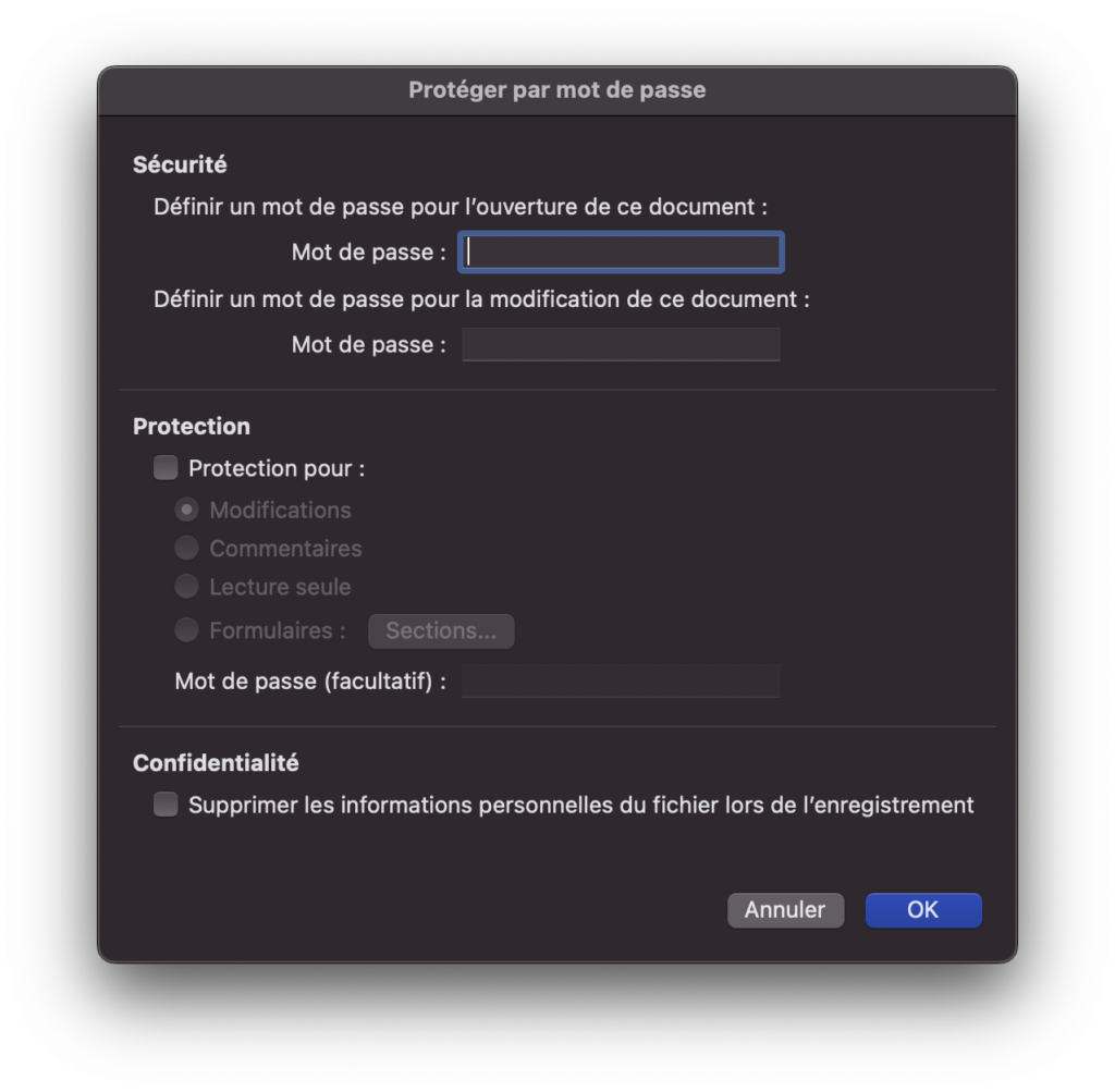 Comment protéger un document Word sur macOS