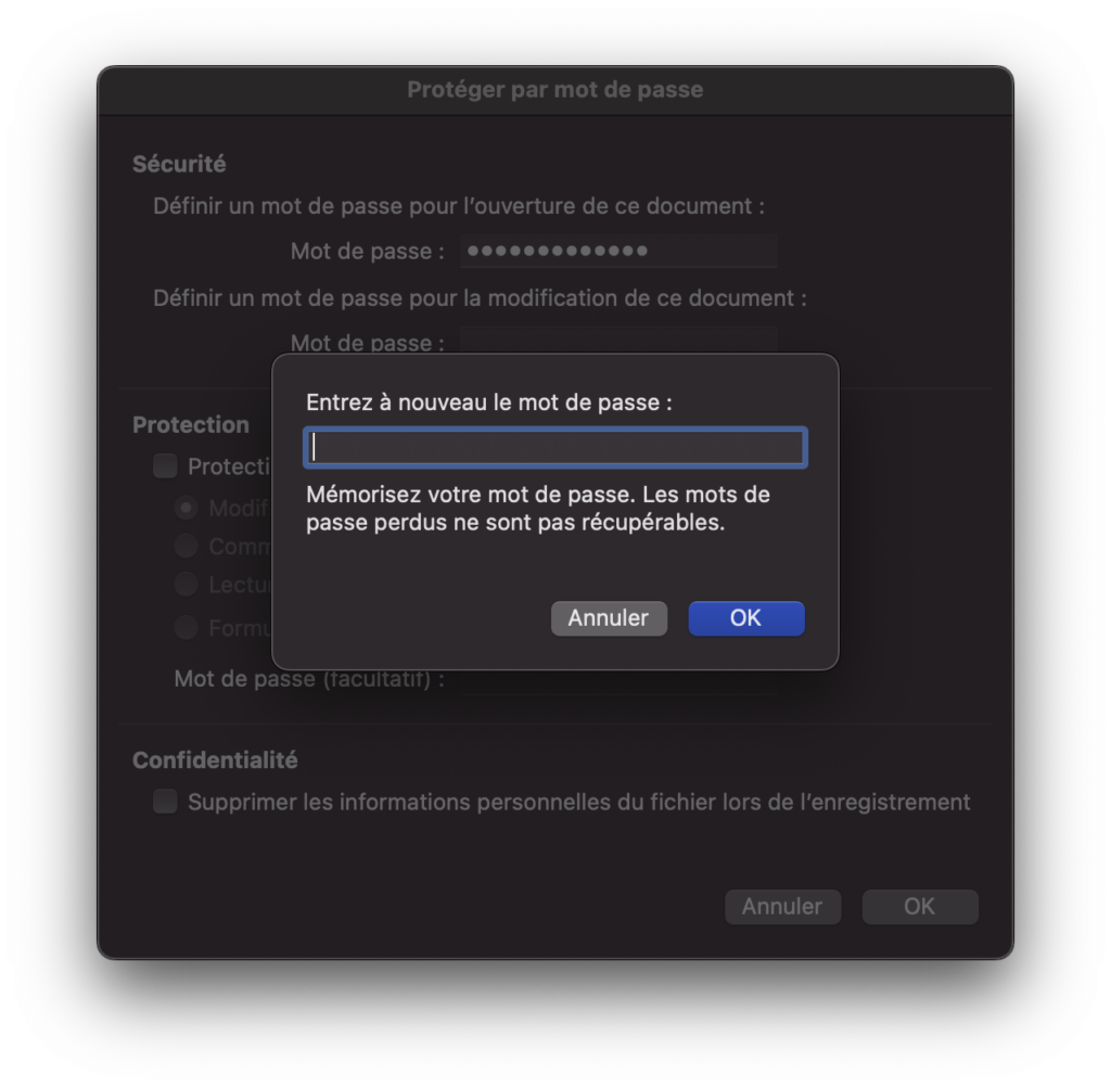 Comment protéger un document Word sur macOS 