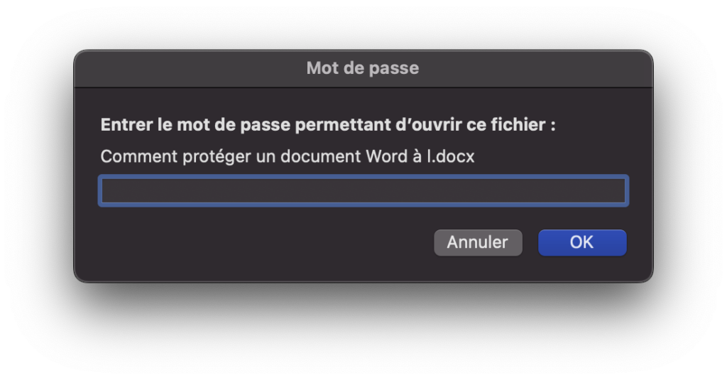 Comment protéger un document Word sur macOS