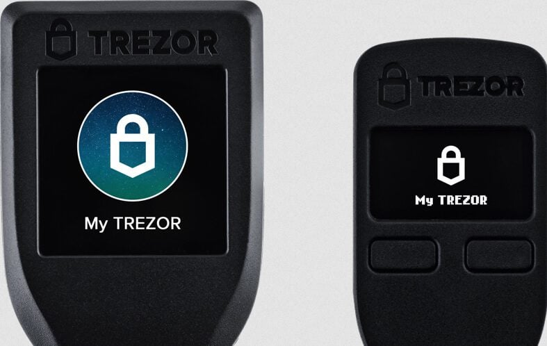 Stocker crypto wallet Trezor