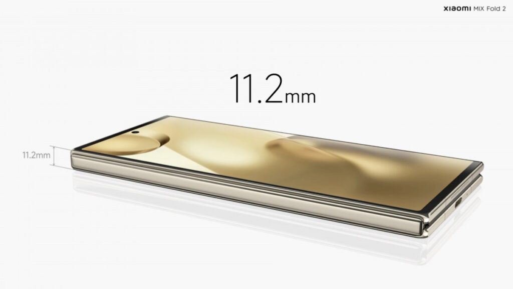 thickness xioami mix fold 2