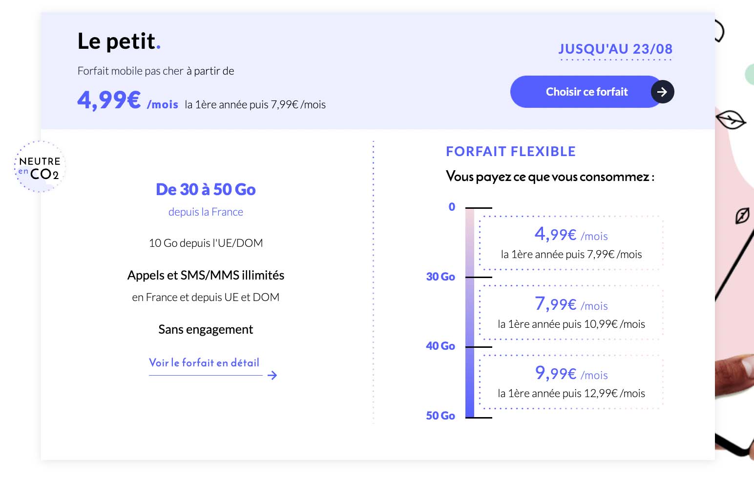 Forfait Prixtel Le petit