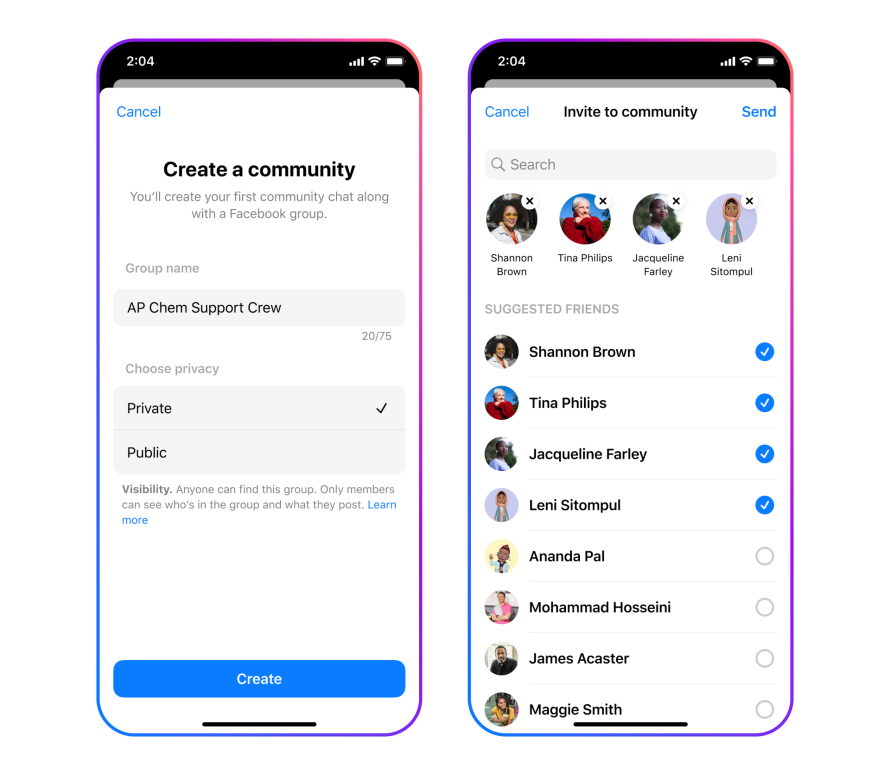 Facebook Messenger Community Chat