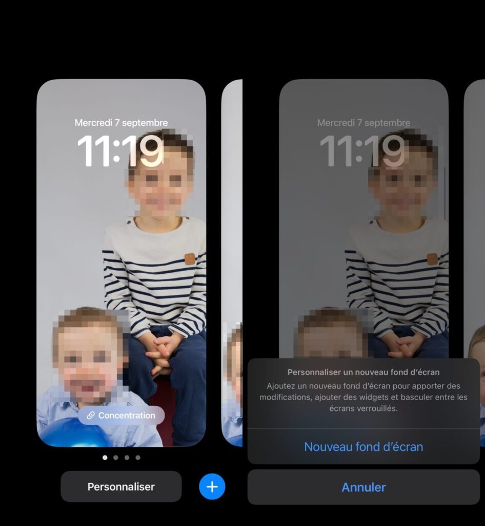 iOS 16 écran de verrouillage