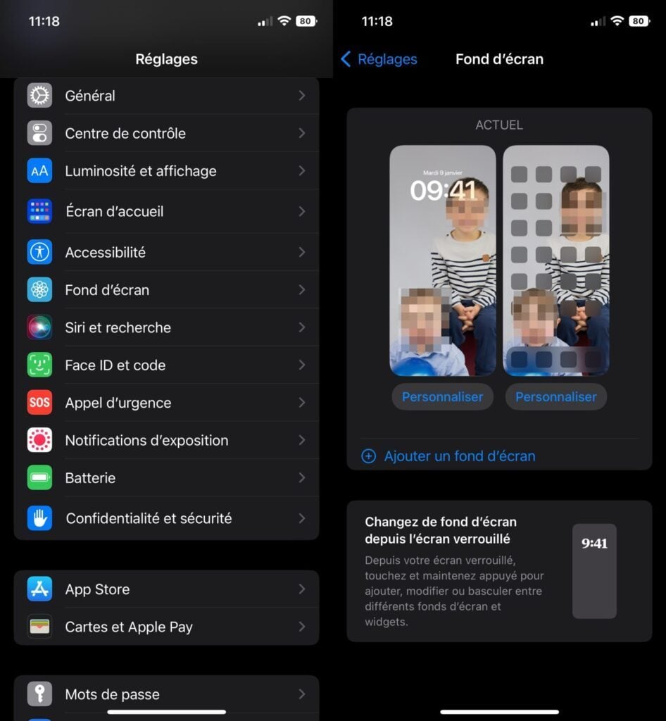 iOS 16 écran de verrouillage