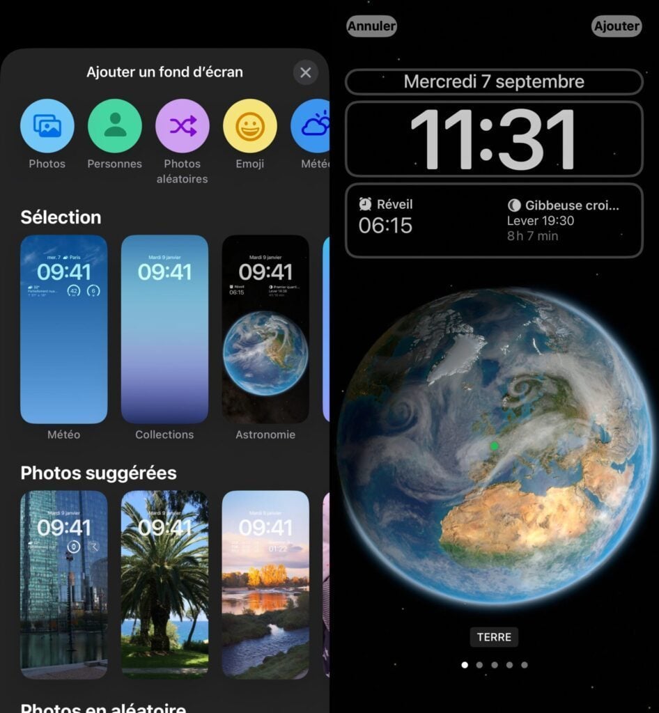 iOS 16 écran de verrouillage
