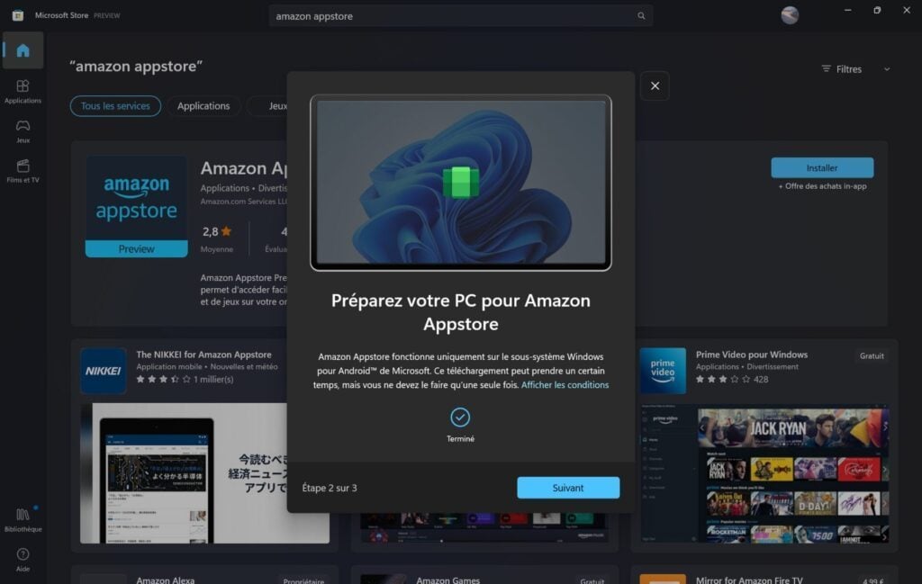 Amazon appstore Windows 11