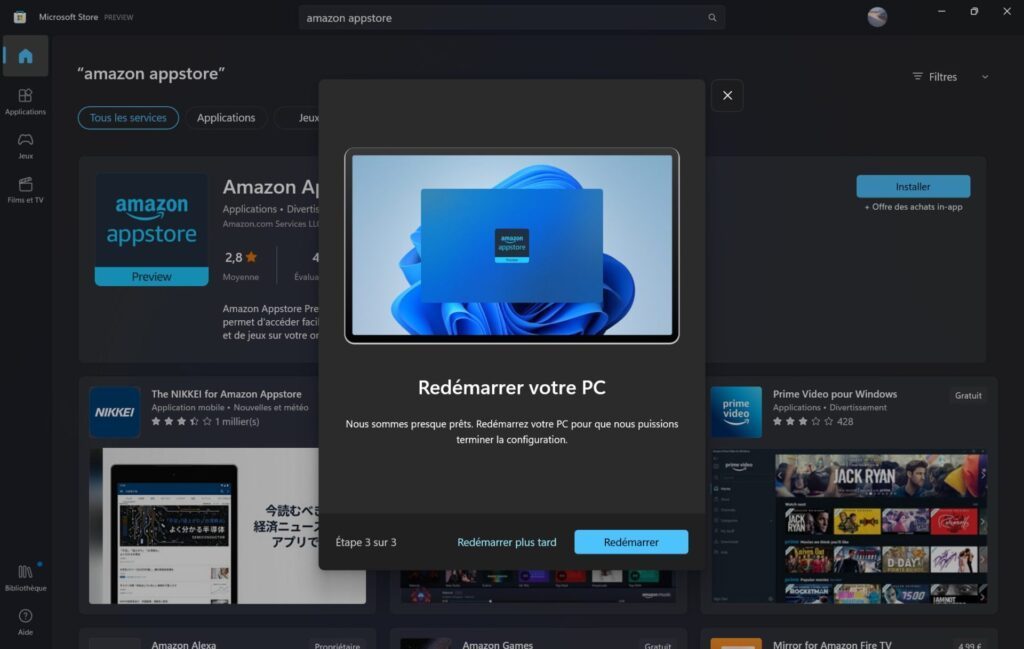 Amazon appstore Windows 11