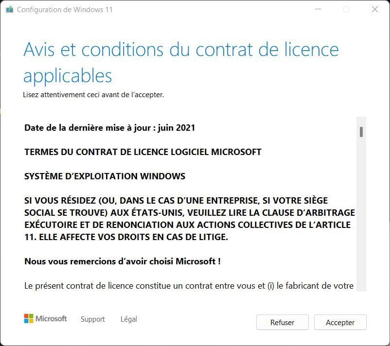 Windows 11 installer la mise à jour 22H2 sur un PC non compatible 